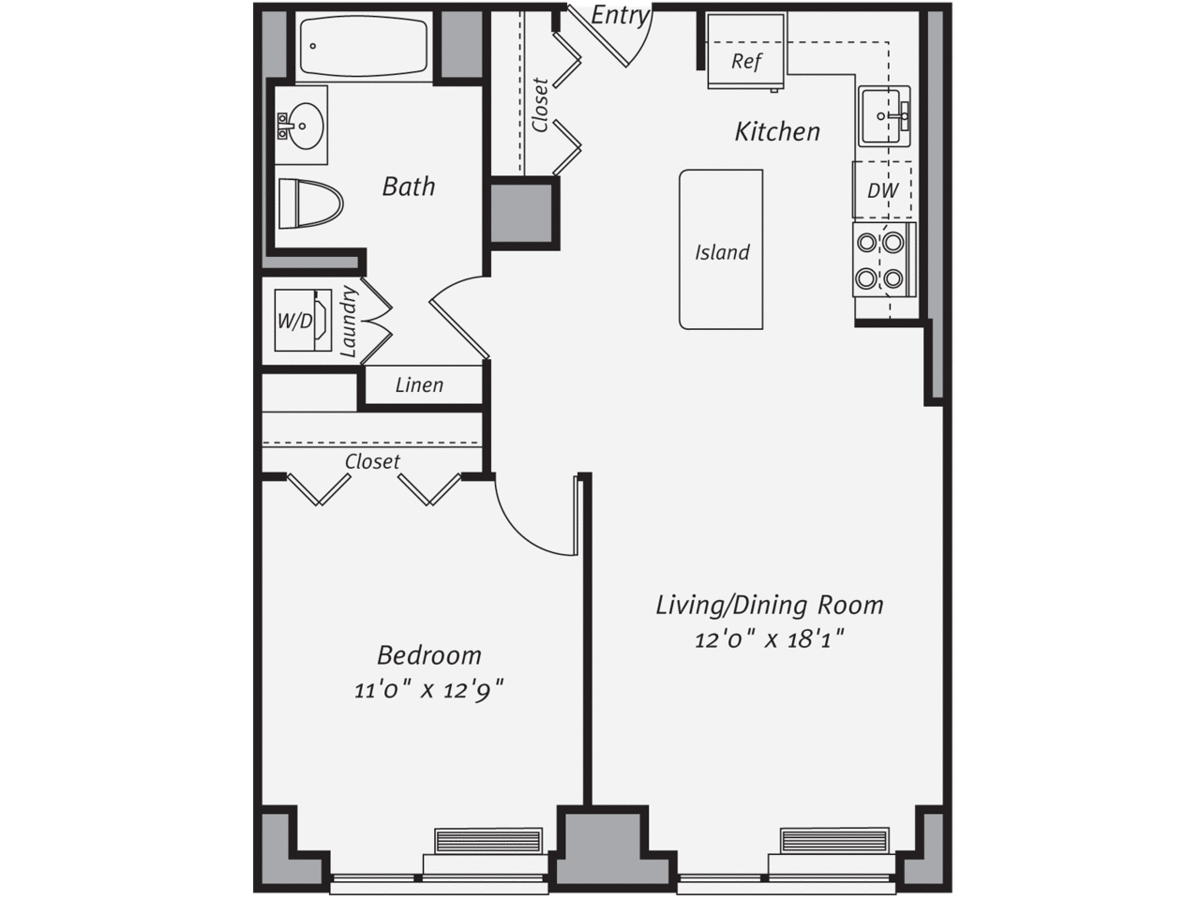1 Bedroom 1 Bathroom Apartment for rent at Avalon Morningside Park in New York, NY