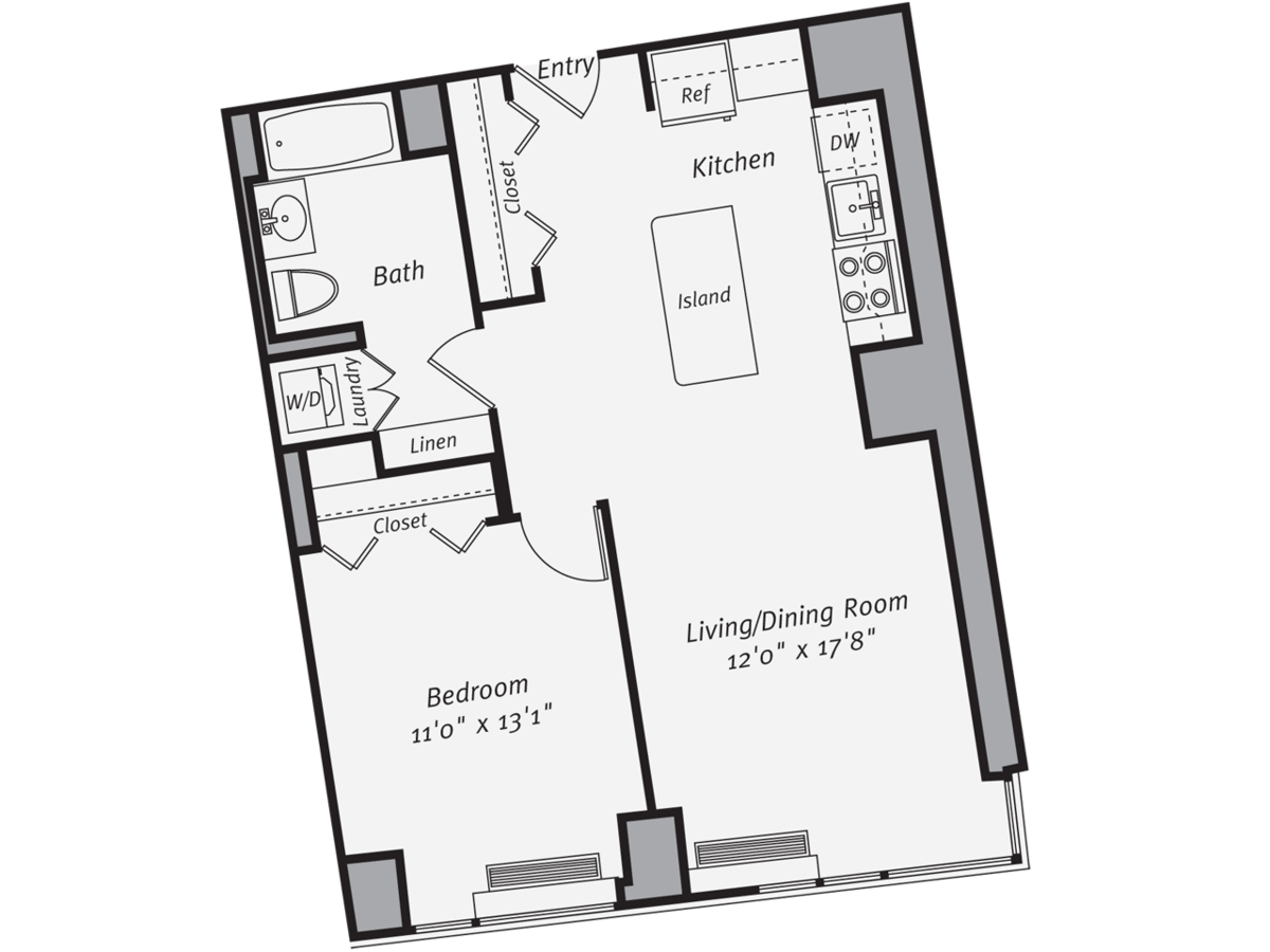 1 Bedroom 1 Bathroom Apartment for rent at Avalon Morningside Park in New York, NY