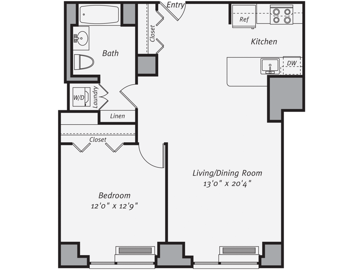 1 Bedroom 1 Bathroom Apartment for rent at Avalon Morningside Park in New York, NY