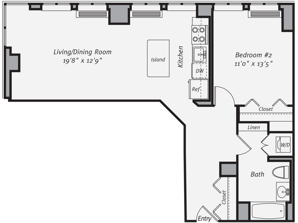 1 Bedroom 1 Bathroom Apartment for rent at Avalon Morningside Park in New York, NY