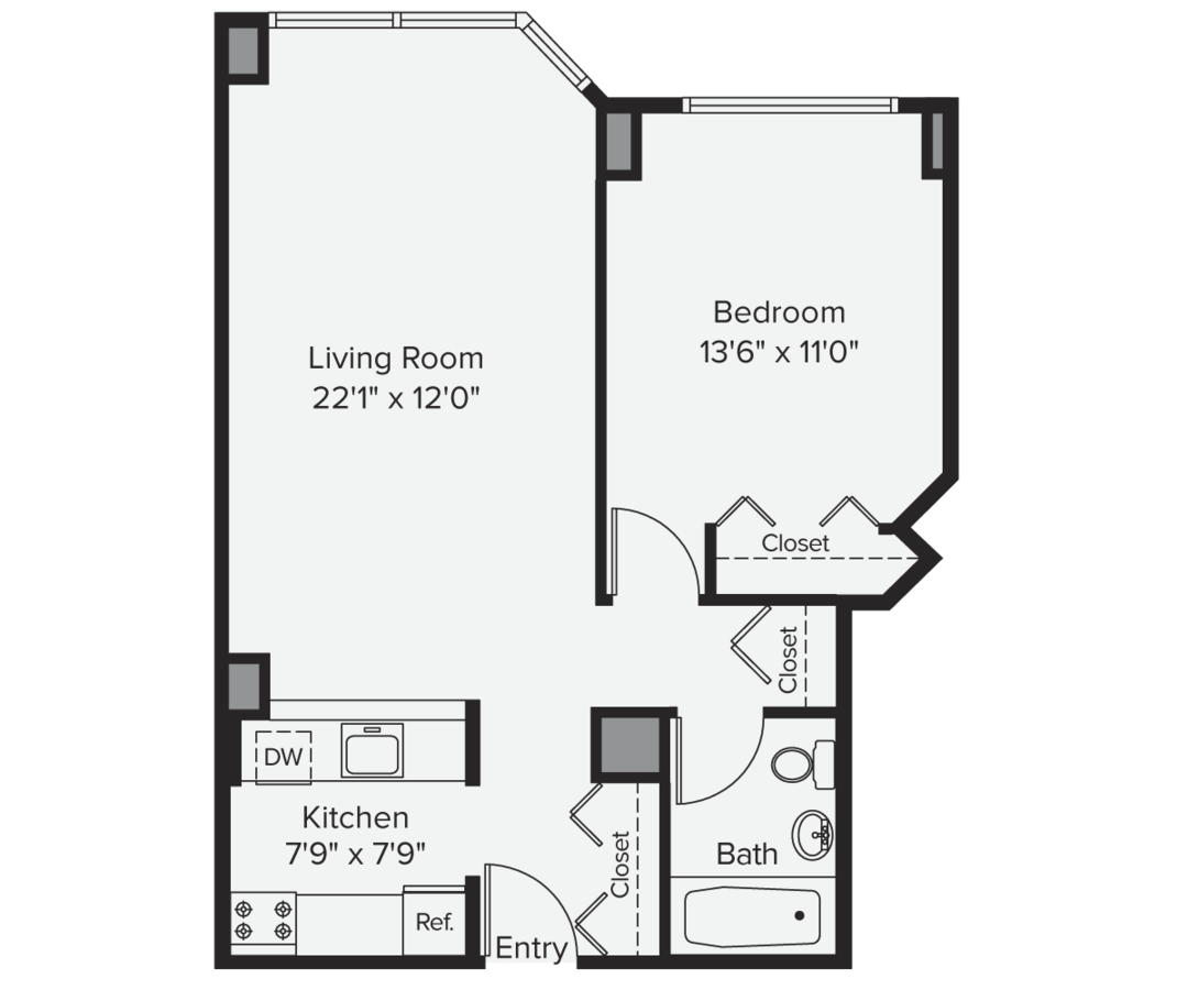1 Bedroom 1 Bathroom Apartment for rent at Avalon Midtown West in New York, NY