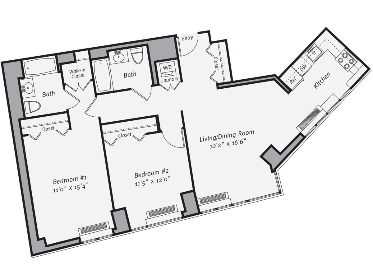2 Bedrooms 2 Bathrooms Apartment for rent at Avalon Morningside Park in New York, NY