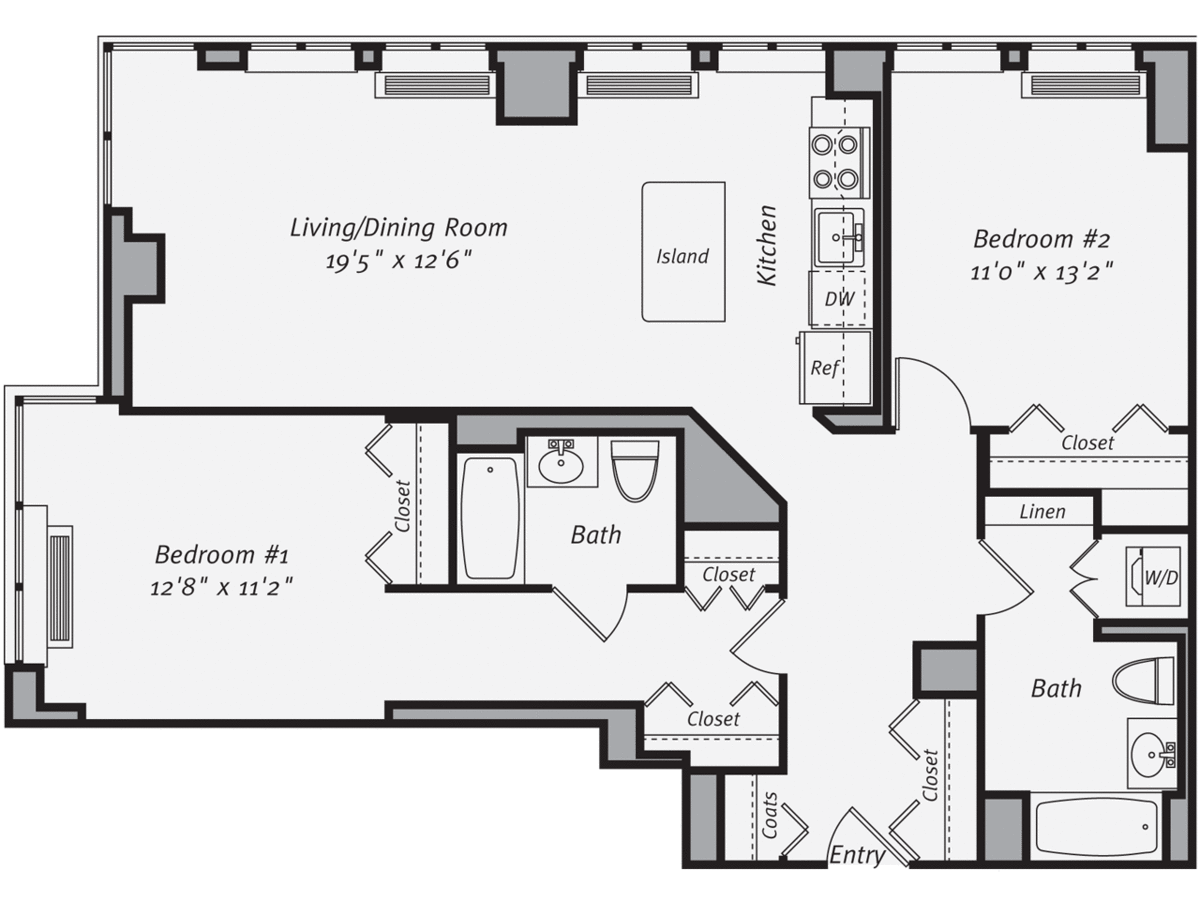 2 Bedrooms 2 Bathrooms Apartment for rent at Avalon Morningside Park in New York, NY