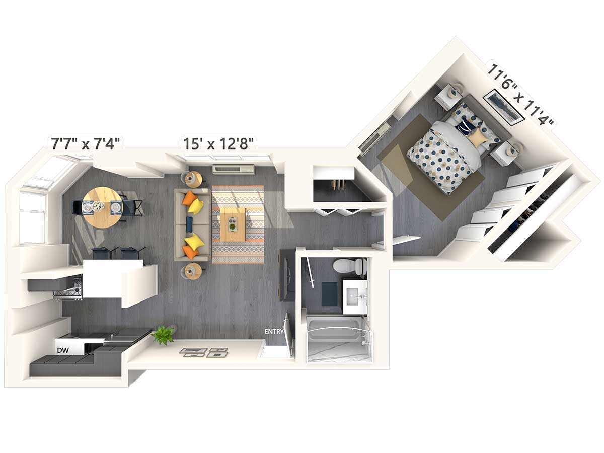 1 Bedroom 1 Bathroom Apartment for rent at Avalon Midtown West in New York, NY