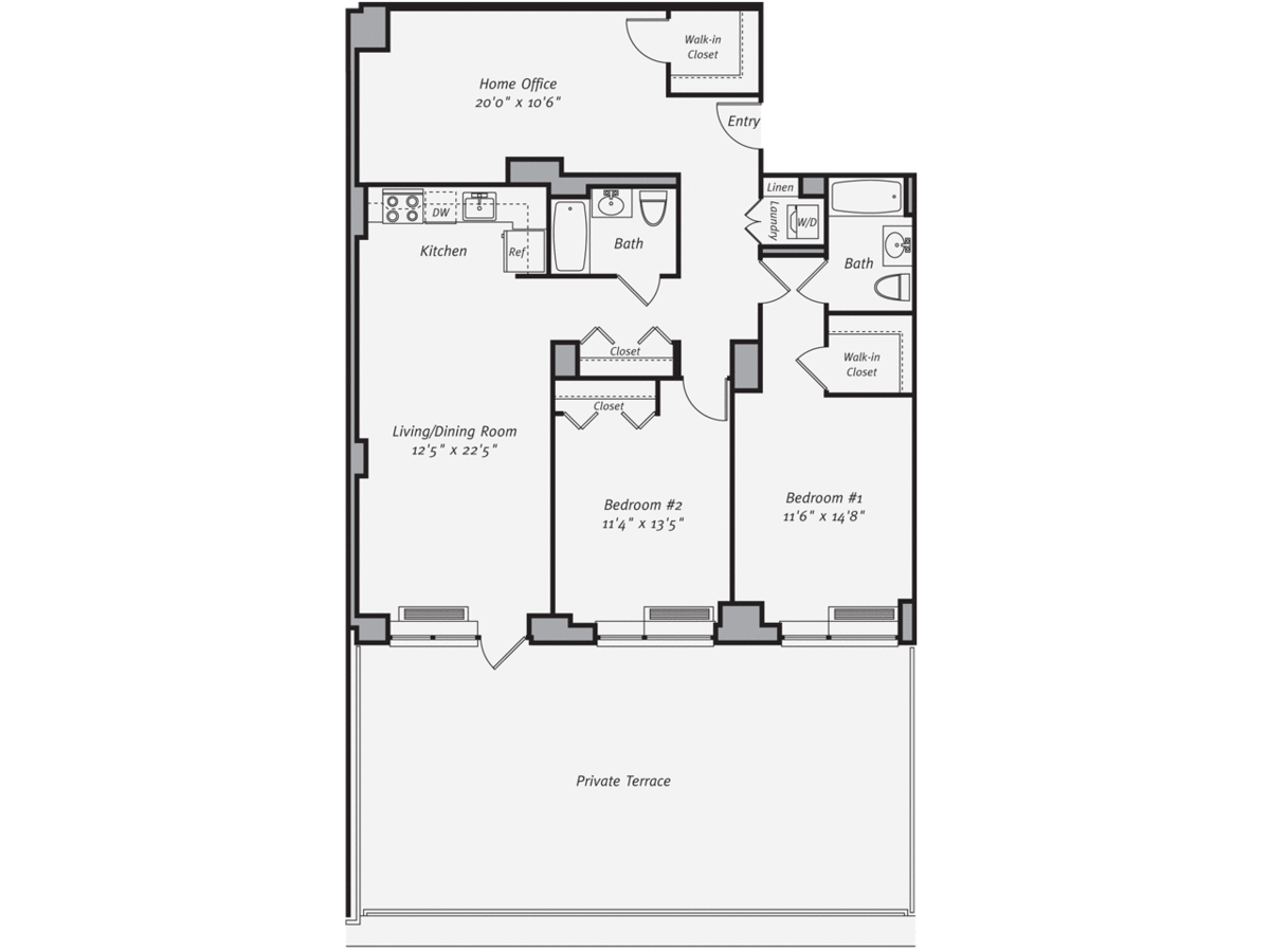 2 Bedrooms 2 Bathrooms Apartment for rent at Avalon Morningside Park in New York, NY