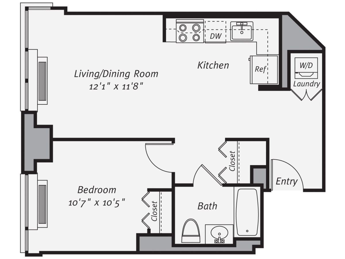 1 Bedroom 1 Bathroom Apartment for rent at Avalon Morningside Park in New York, NY
