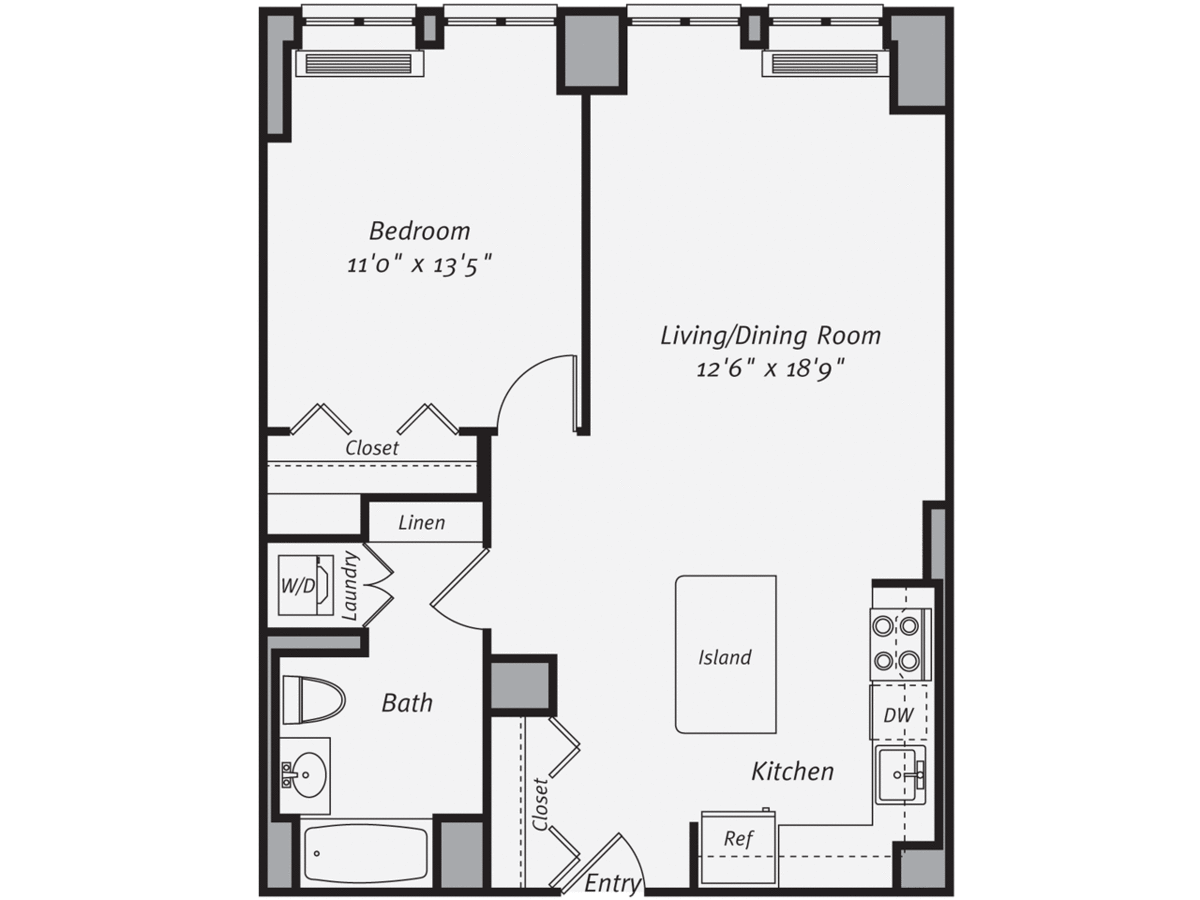 1 Bedroom 1 Bathroom Apartment for rent at Avalon Morningside Park in New York, NY