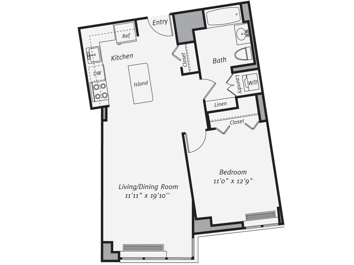 1 Bedroom 1 Bathroom Apartment for rent at Avalon Morningside Park in New York, NY