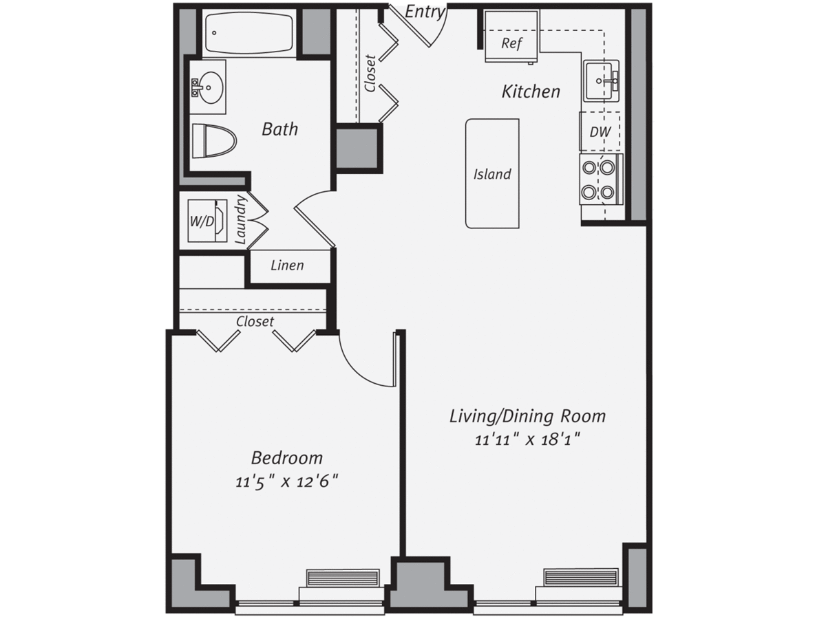 1 Bedroom 1 Bathroom Apartment for rent at Avalon Morningside Park in New York, NY