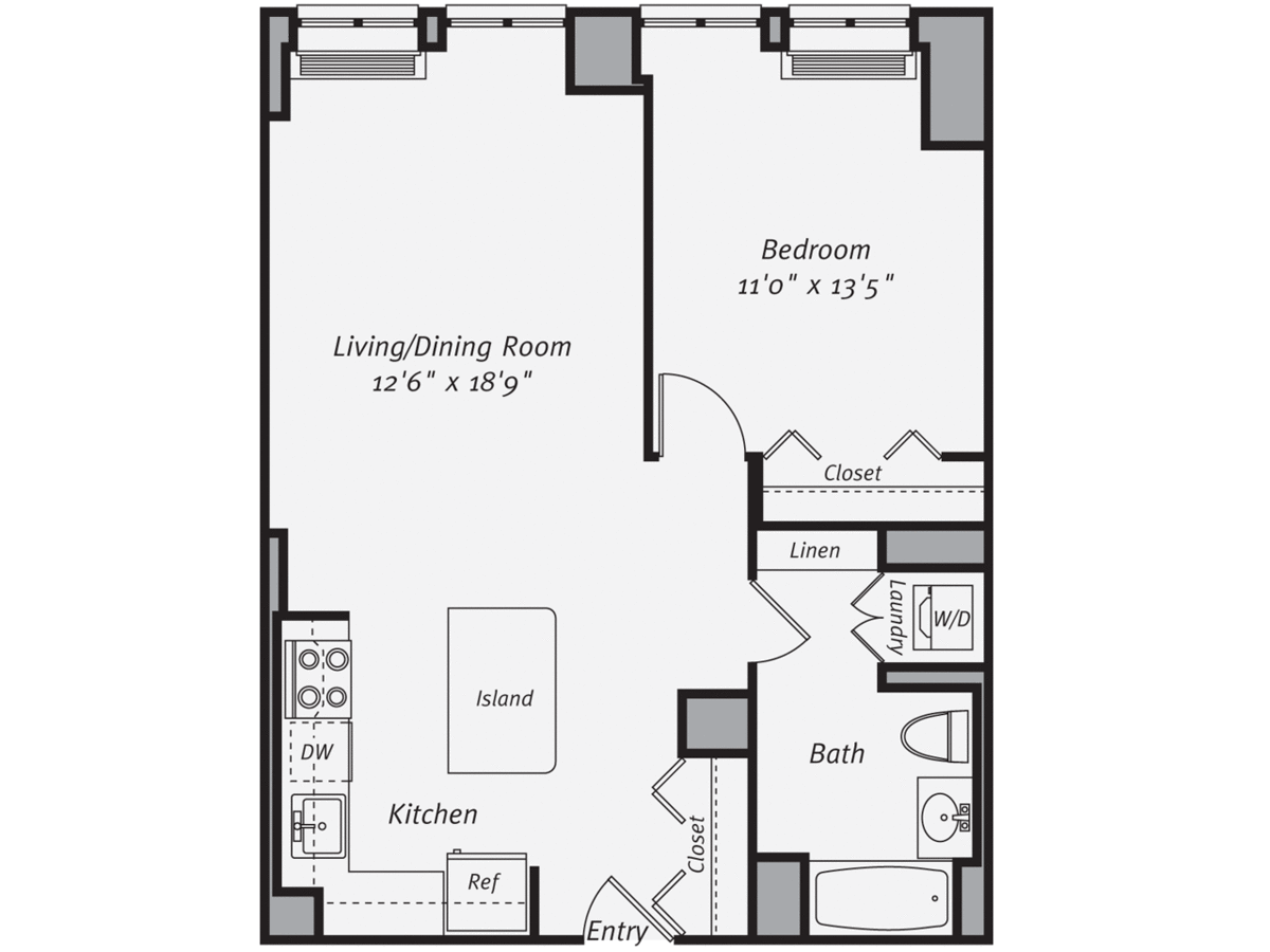 1 Bedroom 1 Bathroom Apartment for rent at Avalon Morningside Park in New York, NY