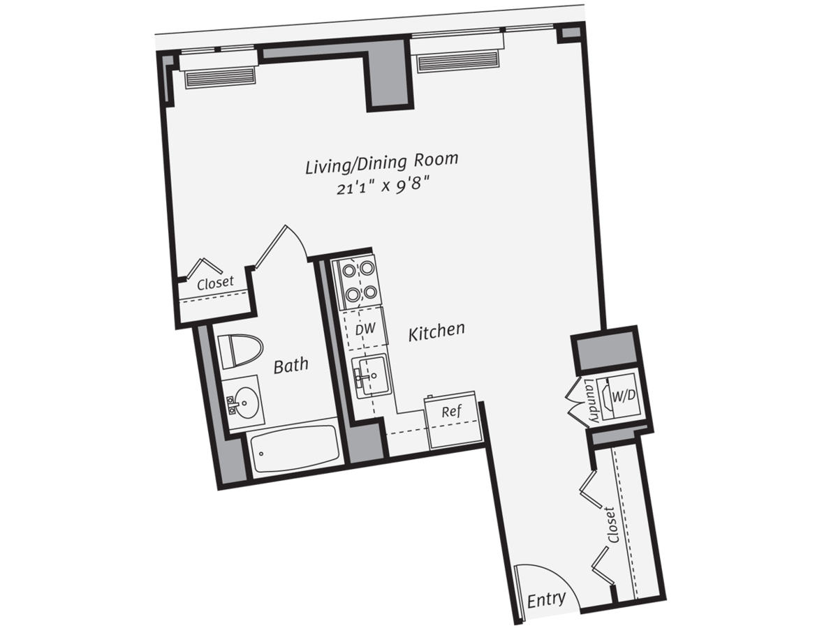Studio 1 Bathroom Apartment for rent at Avalon Morningside Park in New York, NY