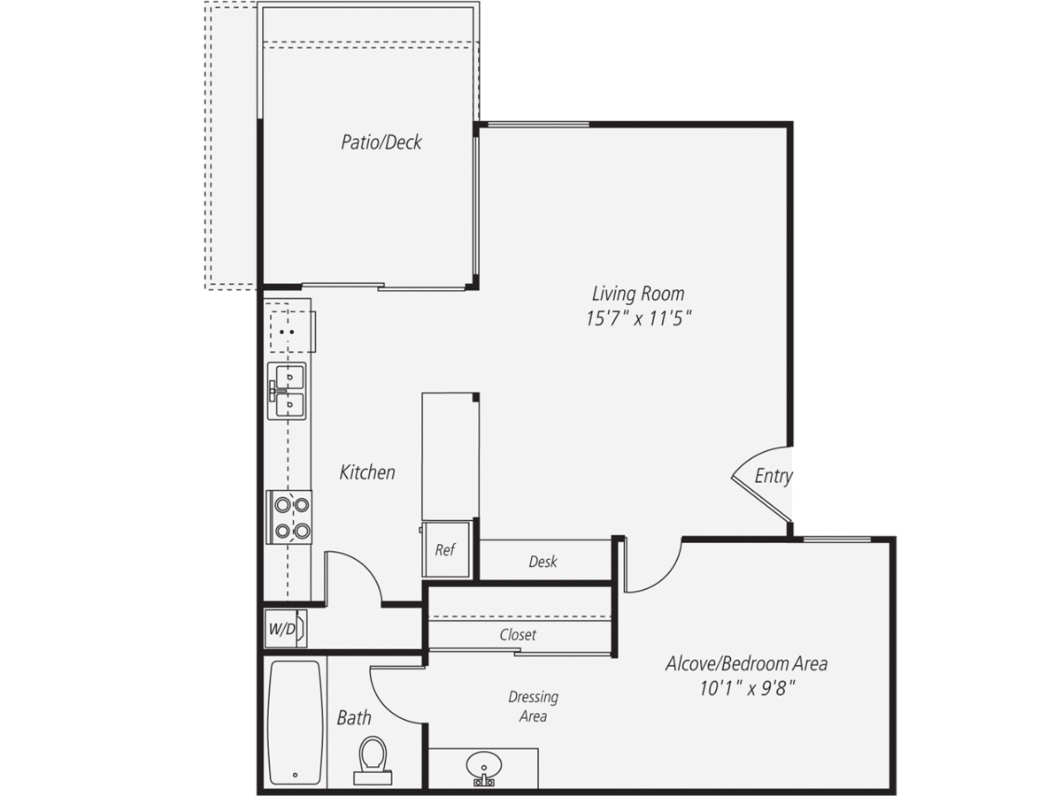 1 Bedroom 1 Bathroom Apartment for rent at eaves South Coast in Costa Mesa, CA