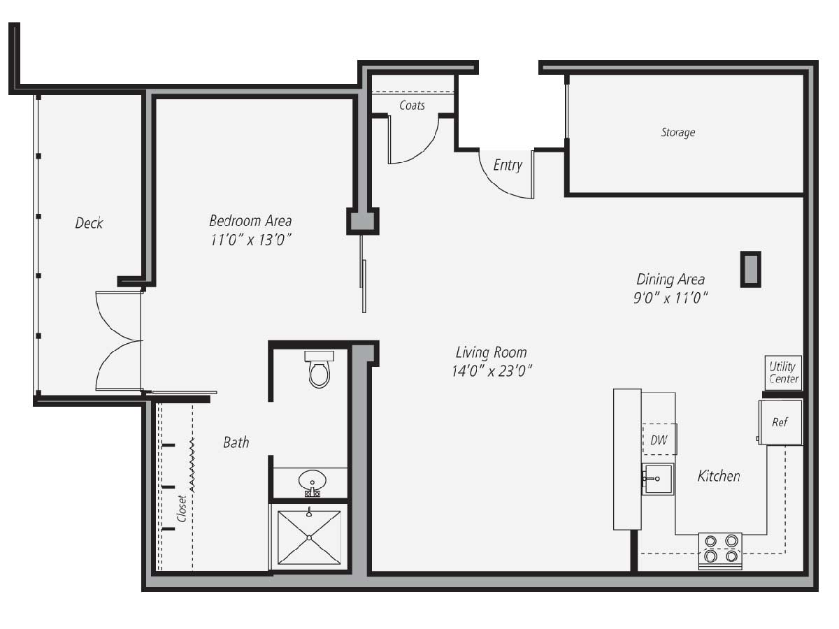 1 Bedroom 1 Bathroom Apartment for rent at AVA Cortez Hill in San Diego, CA