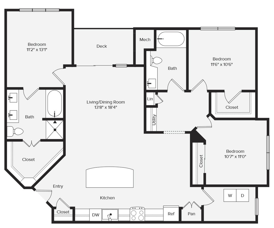 3 Bedrooms 2 Bathrooms Apartment for rent at Avalon Red Rocks in Littleton, CO