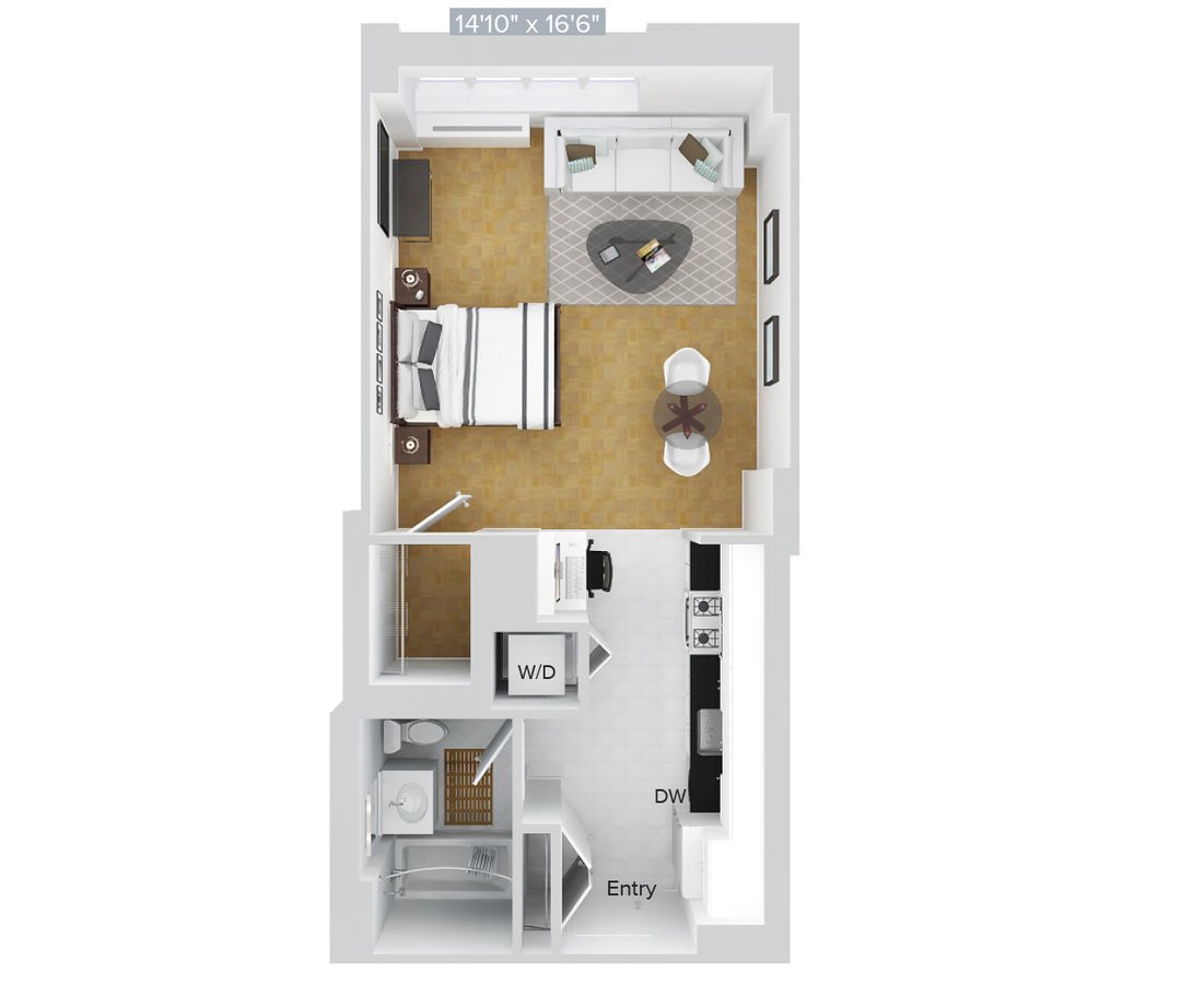 Studio 1 Bathroom Apartment for rent at Avalon Riverview in Long Island City, NY