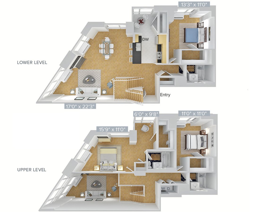 Studio 3 Bathrooms Apartment for rent at Avalon Riverview in Long Island City, NY