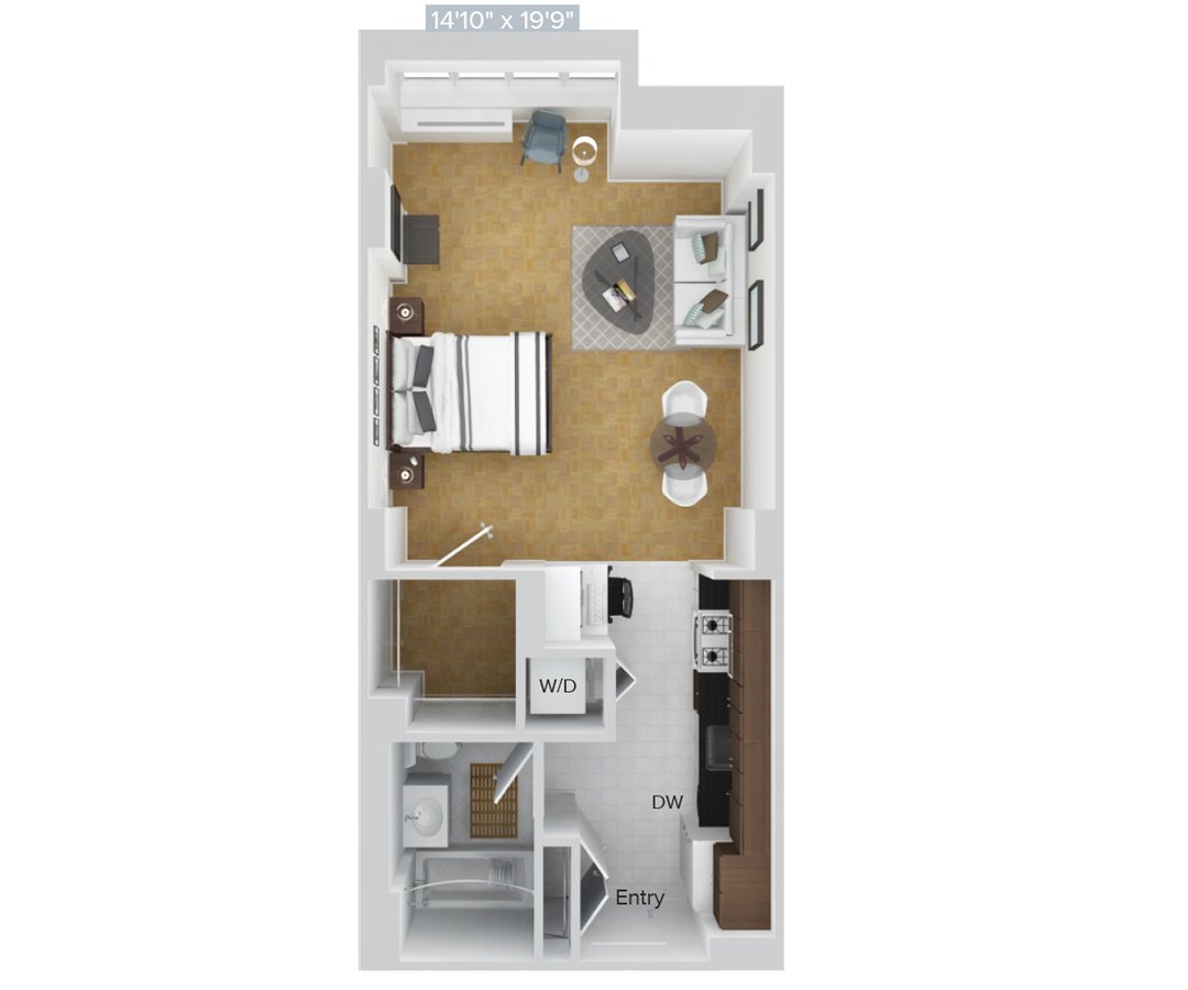 Studio 1 Bathroom Apartment for rent at Avalon Riverview in Long Island City, NY