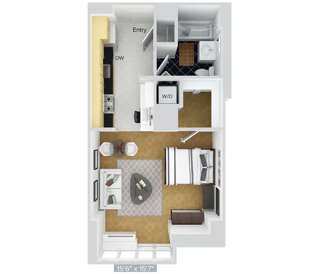 Studio 1 Bathroom Apartment for rent at Avalon Riverview in Long Island City, NY