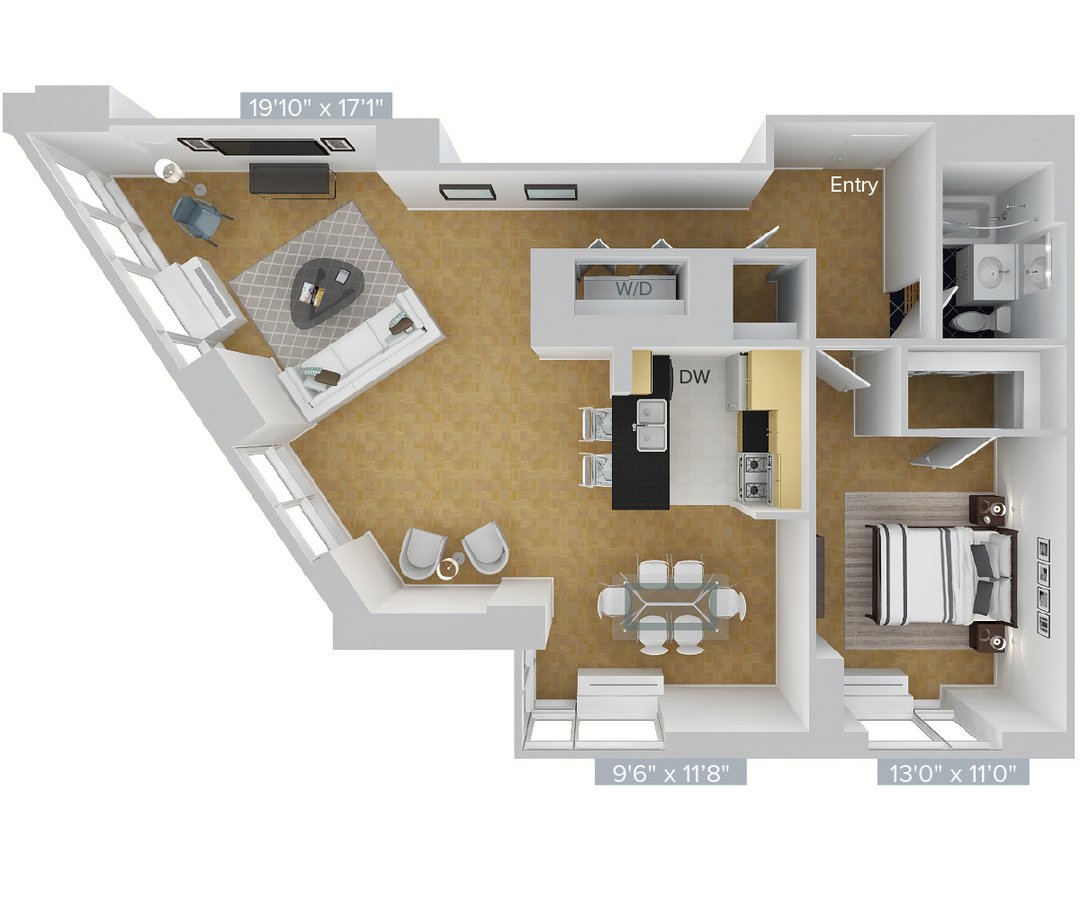 Studio 1 Bathroom Apartment for rent at Avalon Riverview in Long Island City, NY