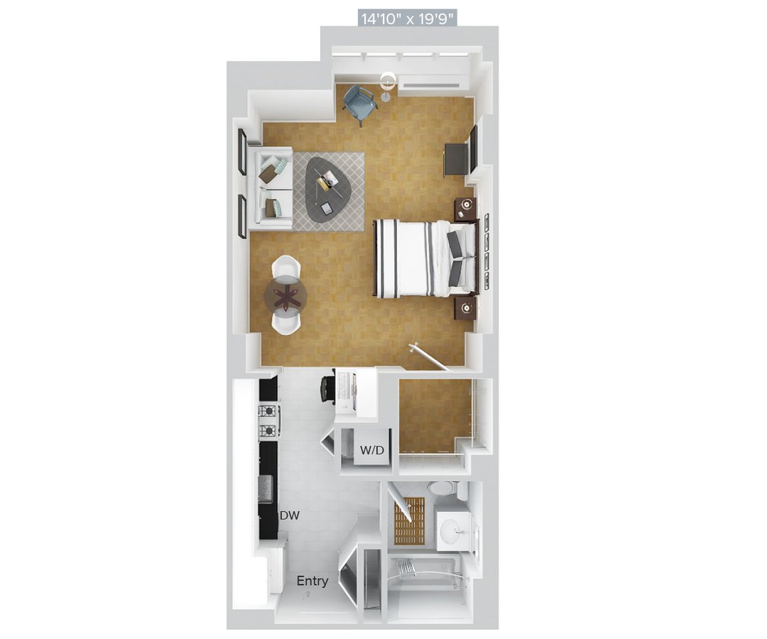 Studio 1 Bathroom Apartment for rent at Avalon Riverview in Long Island City, NY