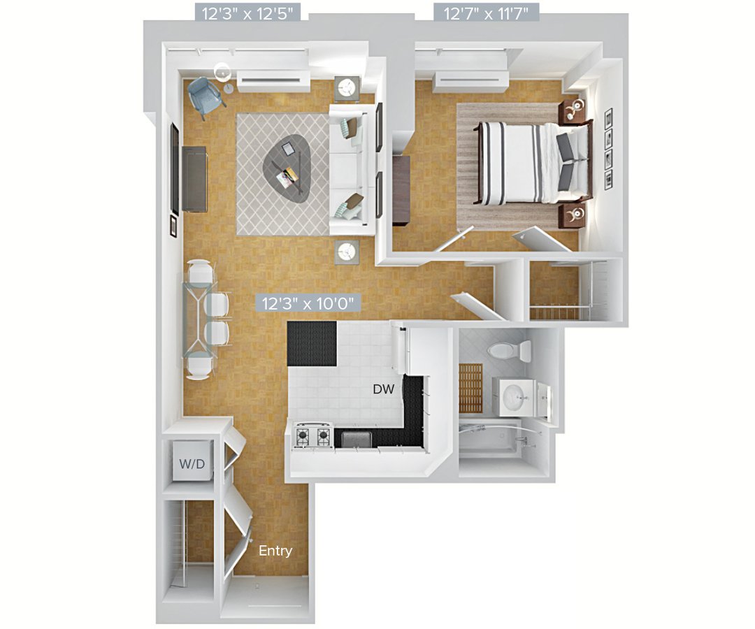 1 Bedroom 1 Bathroom Apartment for rent at Avalon Riverview in Long Island City, NY