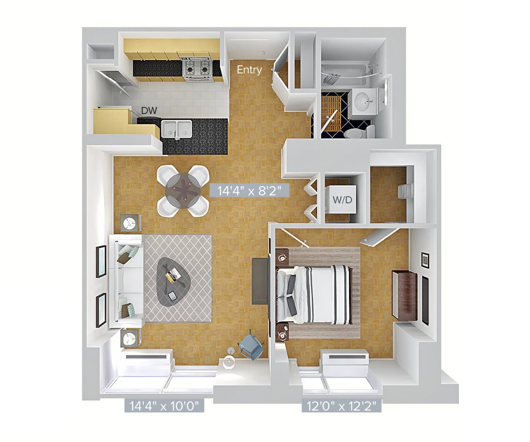 Studio 1 Bathroom Apartment for rent at Avalon Riverview in Long Island City, NY