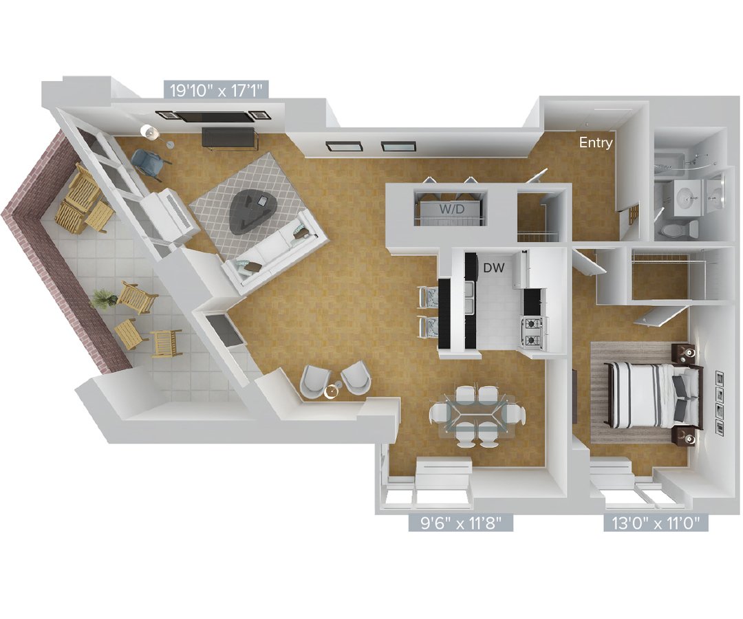 Studio 1 Bathroom Apartment for rent at Avalon Riverview in Long Island City, NY
