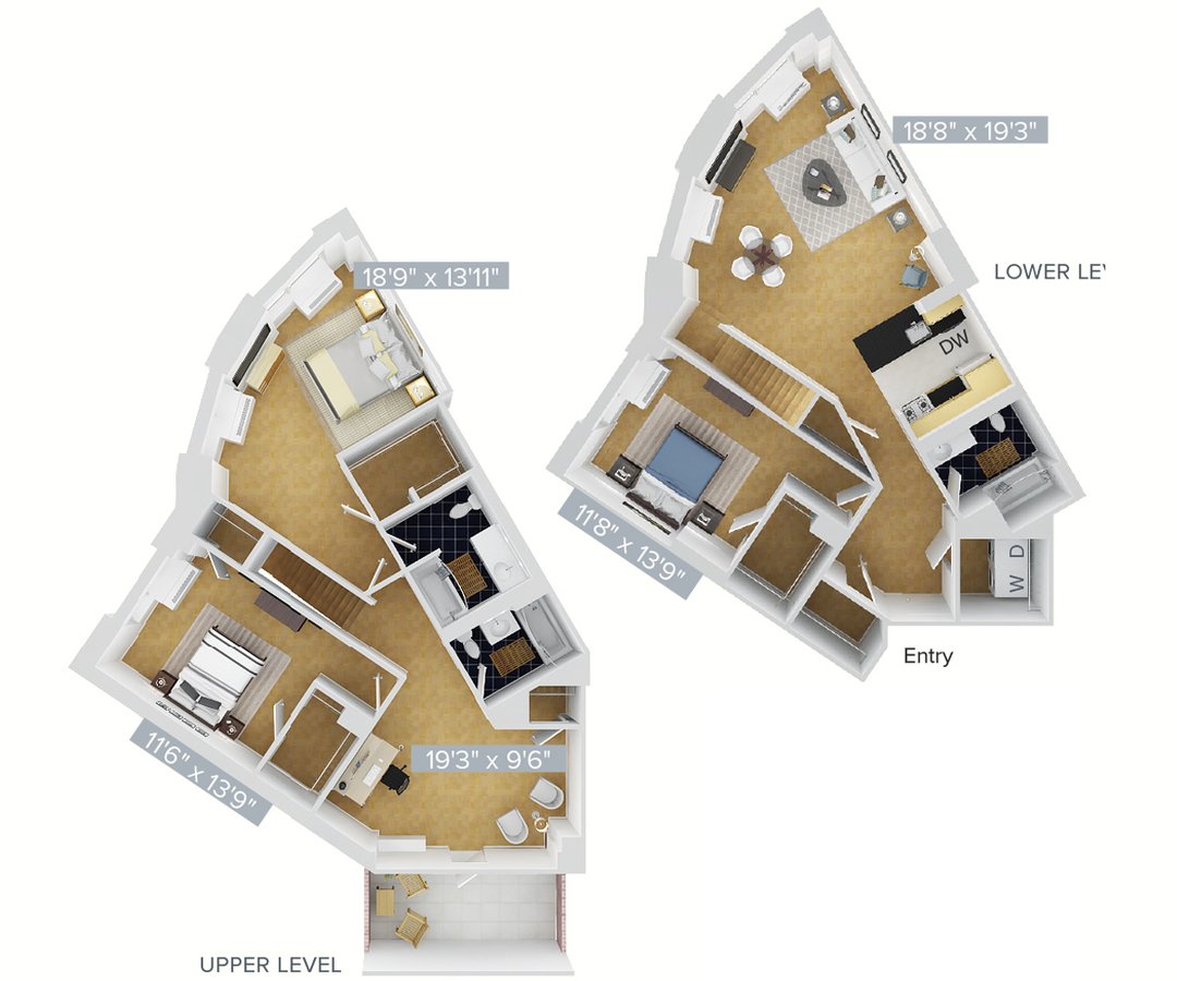Studio 3 Bathrooms Apartment for rent at Avalon Riverview in Long Island City, NY