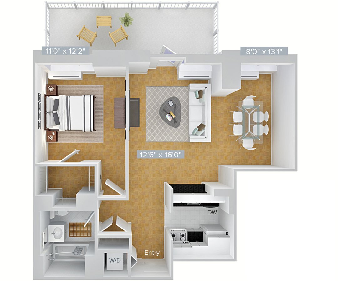 Studio 1 Bathroom Apartment for rent at Avalon Riverview in Long Island City, NY