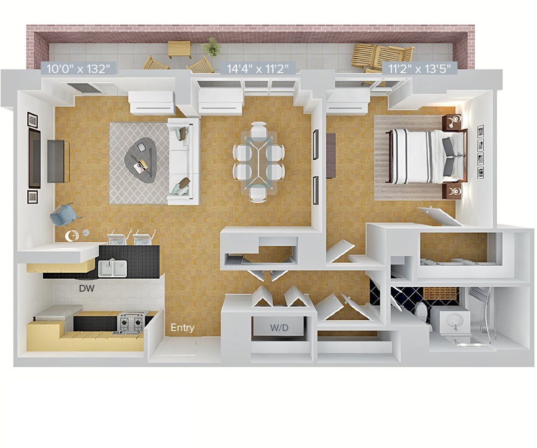 Studio 1 Bathroom Apartment for rent at Avalon Riverview in Long Island City, NY