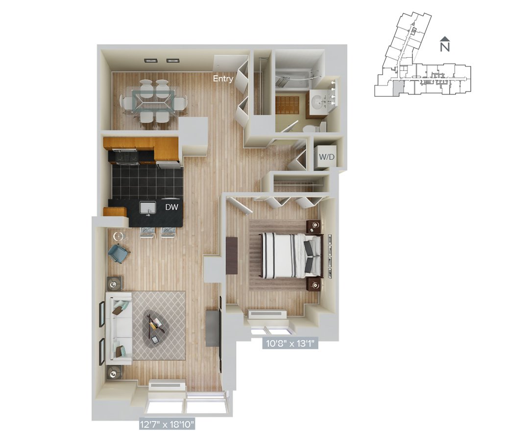 Studio 1 Bathroom Apartment for rent at Avalon Riverview in Long Island City, NY
