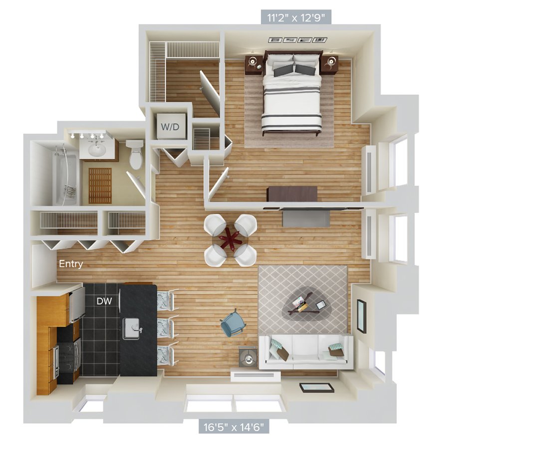 Studio 1 Bathroom Apartment for rent at Avalon Riverview in Long Island City, NY