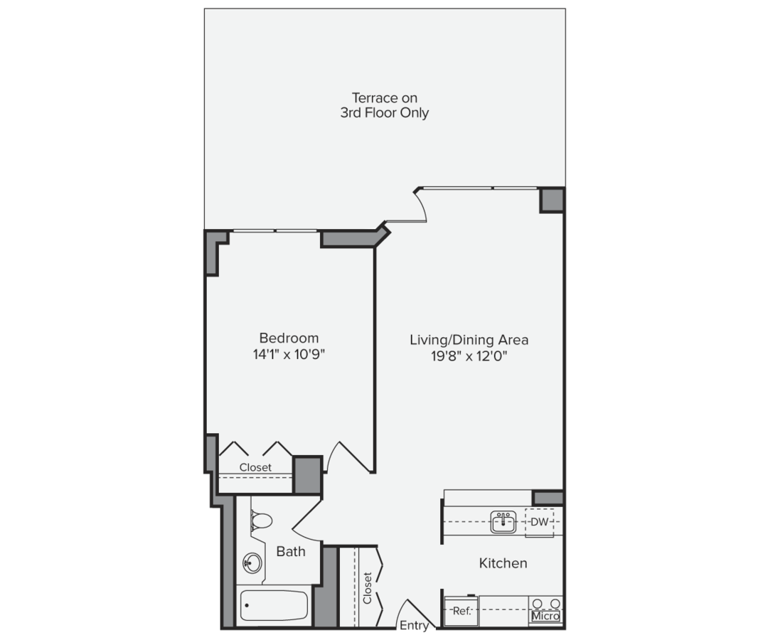 1 Bedroom 1 Bathroom Apartment for rent at Avalon Midtown West in New York, NY