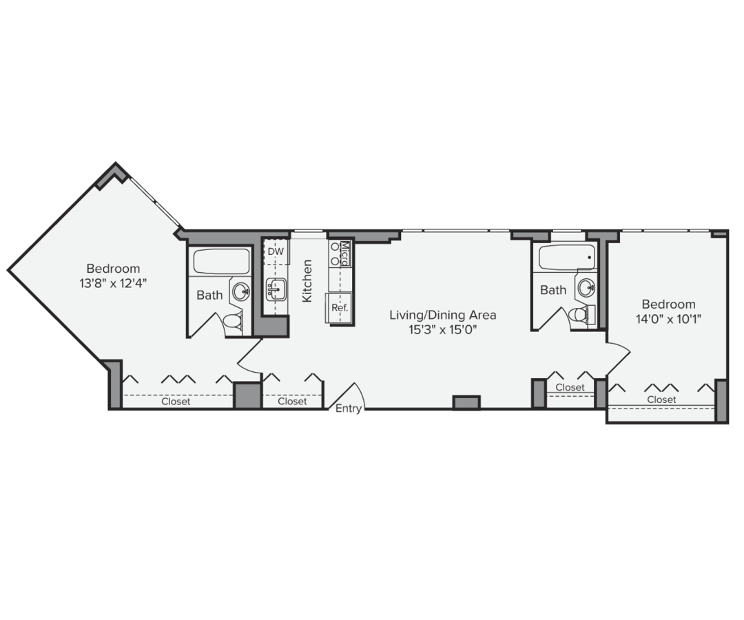2 Bedrooms 2 Bathrooms Apartment for rent at Avalon Midtown West in New York, NY