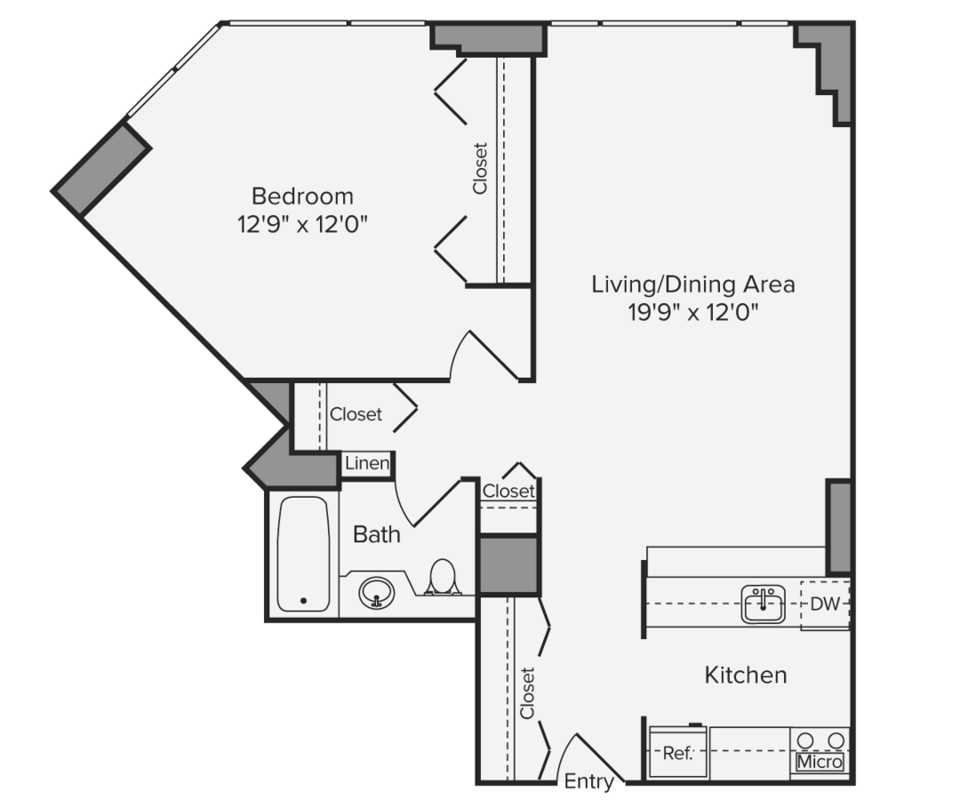 1 Bedroom 1 Bathroom Apartment for rent at Avalon Midtown West in New York, NY