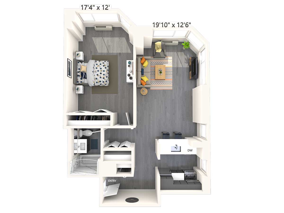 1 Bedroom 1 Bathroom Apartment for rent at Avalon Midtown West in New York, NY