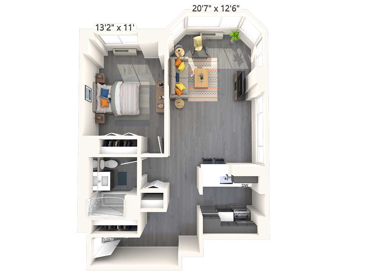 1 Bedroom 1 Bathroom Apartment for rent at Avalon Midtown West in New York, NY