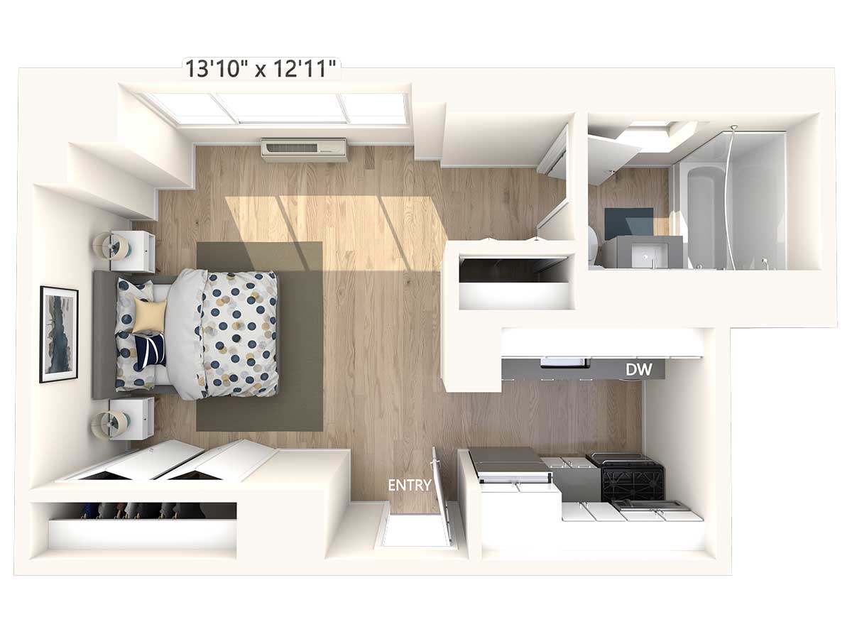Studio 1 Bathroom Apartment for rent at Avalon Midtown West in New York, NY