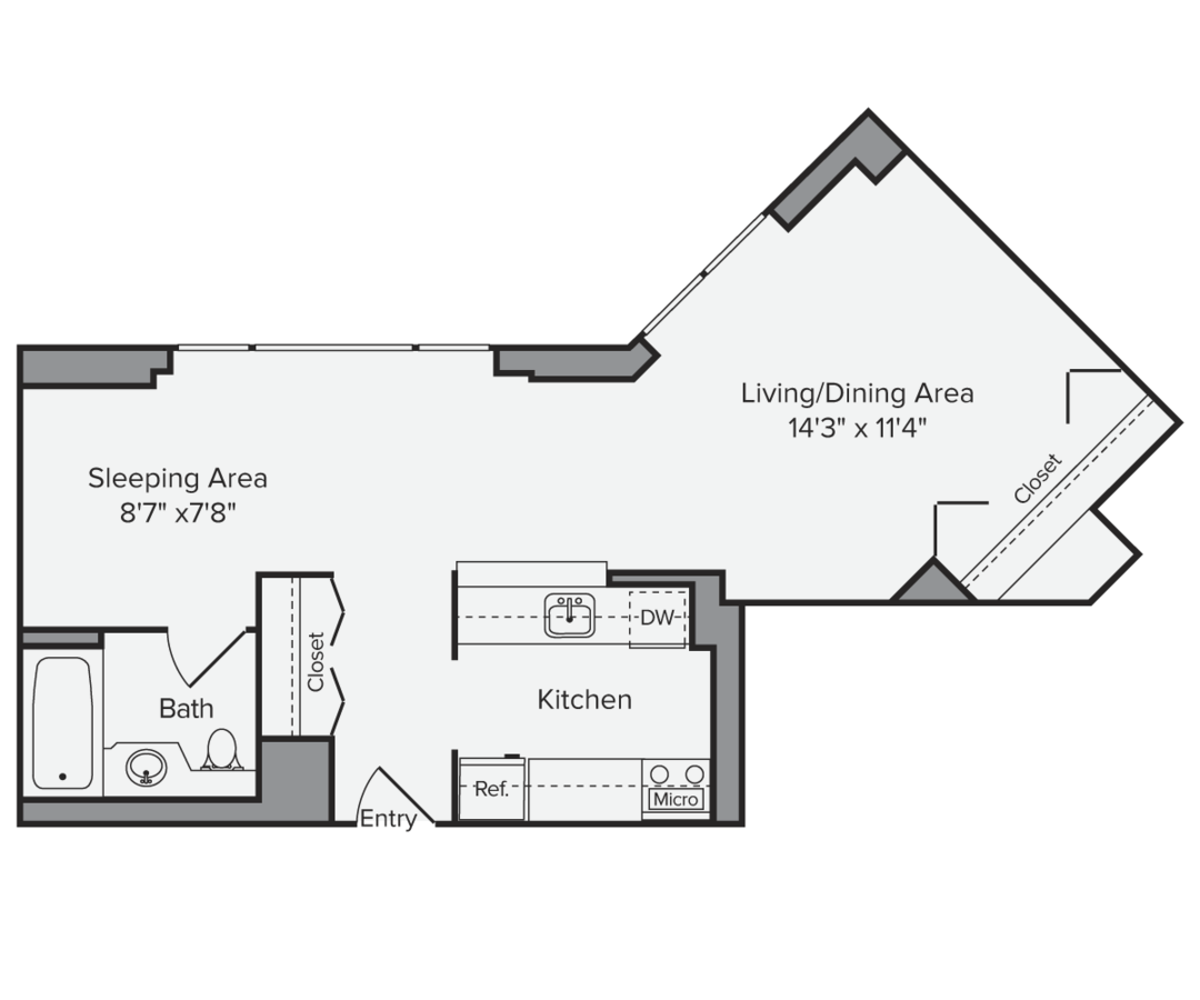 Studio 1 Bathroom Apartment for rent at Avalon Midtown West in New York, NY