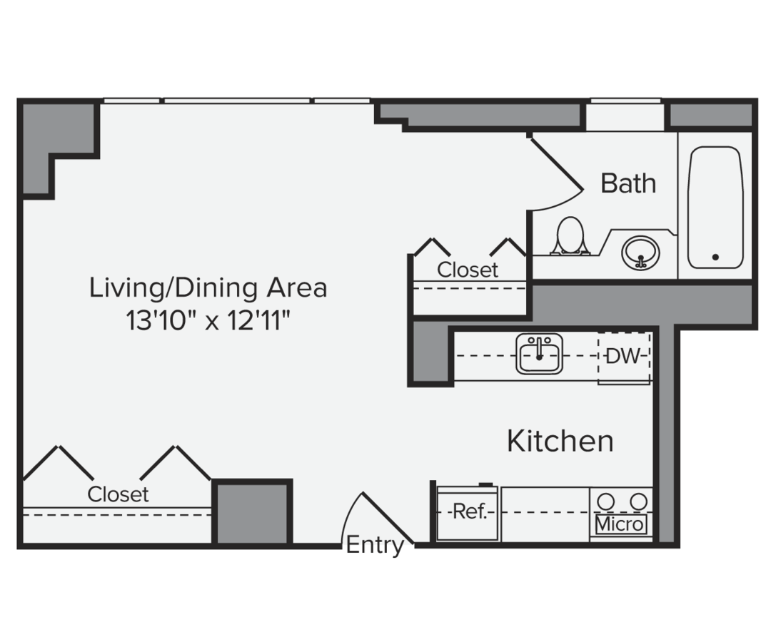 Studio 1 Bathroom Apartment for rent at Avalon Midtown West in New York, NY