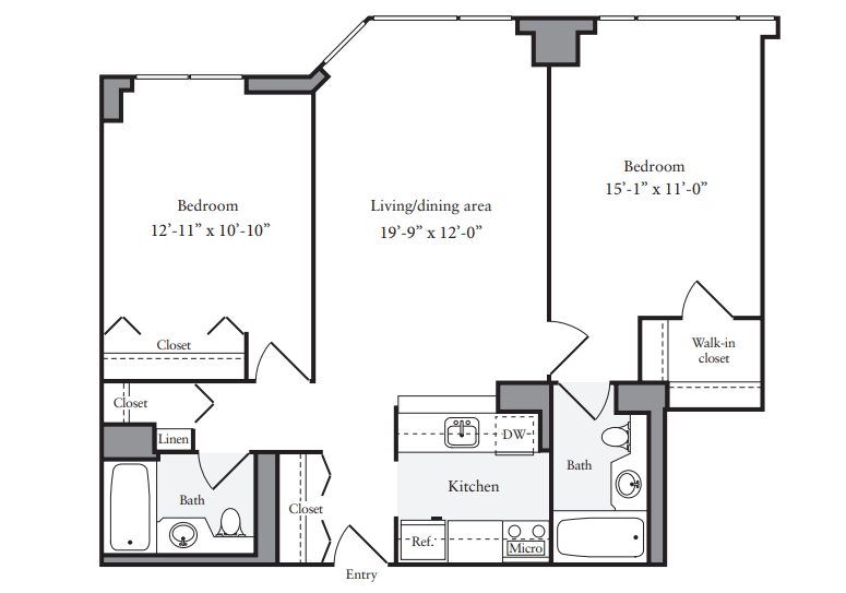 2 Bedrooms 2 Bathrooms Apartment for rent at Avalon Midtown West in New York, NY