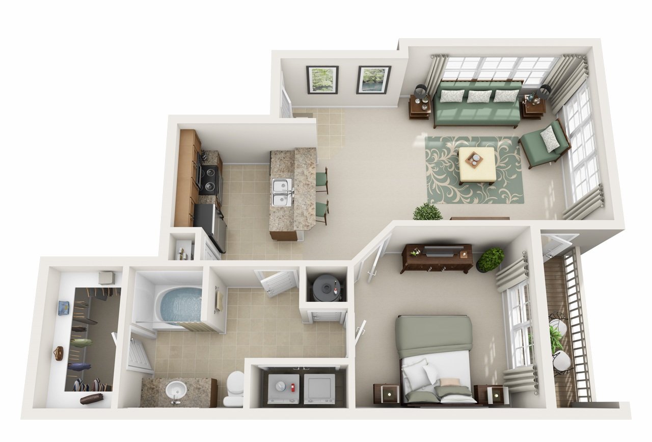1 Bedroom 1 Bathroom Apartment for rent at Century Highland Creek in Charlotte, NC