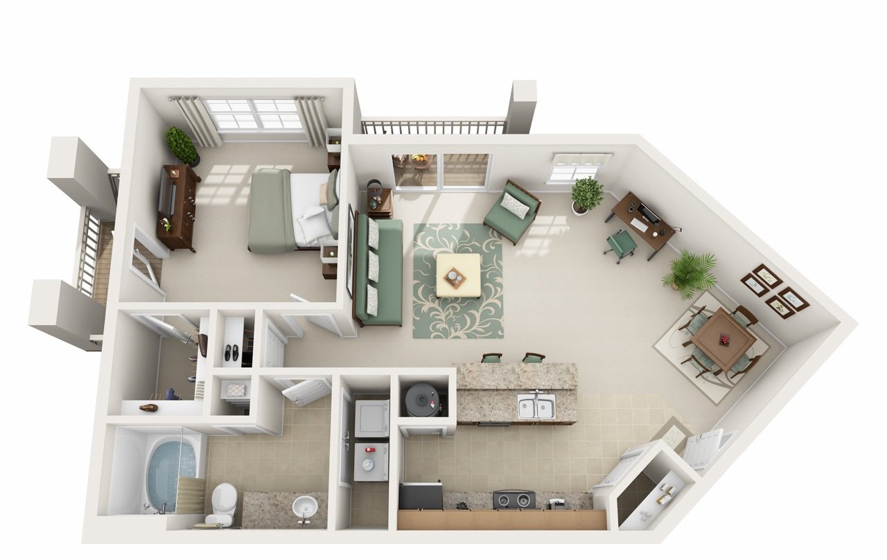 1 Bedroom 1 Bathroom Apartment for rent at Century Highland Creek in Charlotte, NC