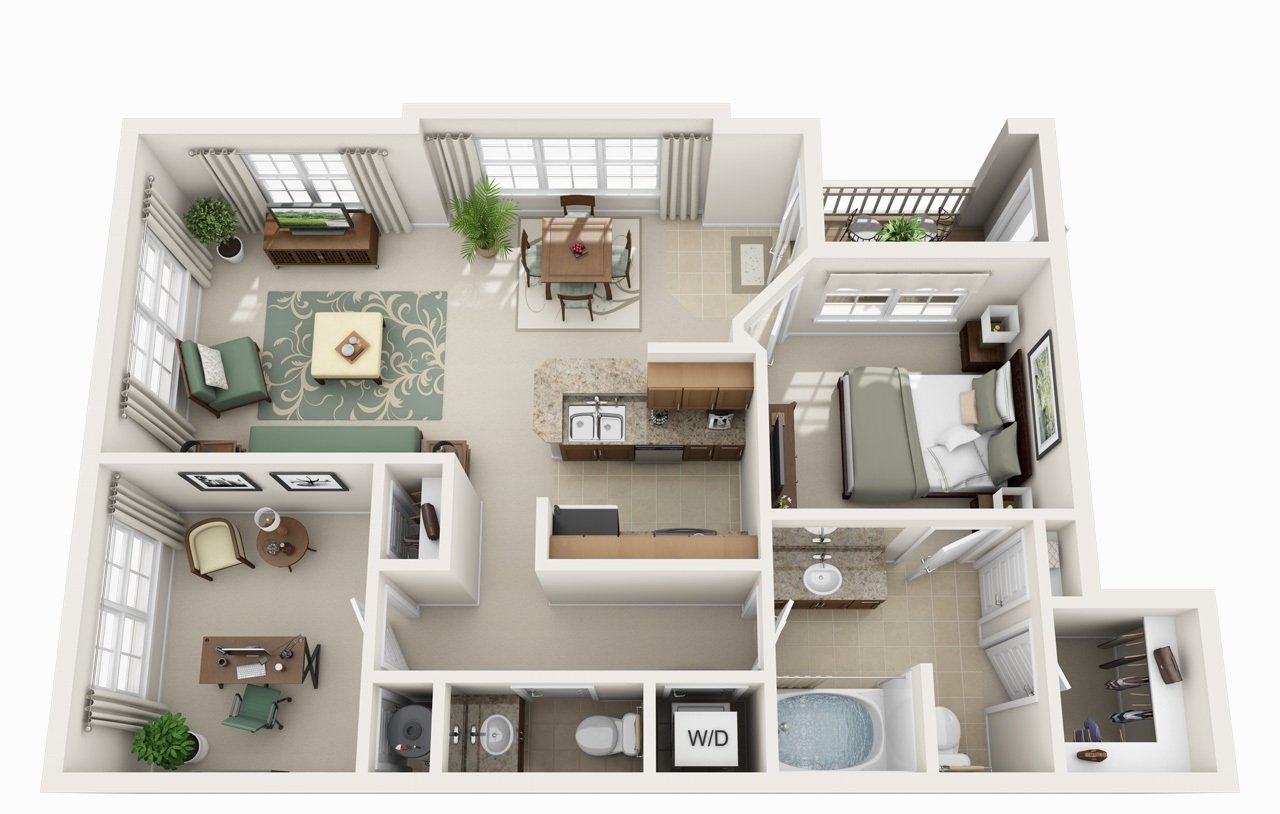 1 Bedroom 1 Bathroom Apartment for rent at Century Highland Creek in Charlotte, NC