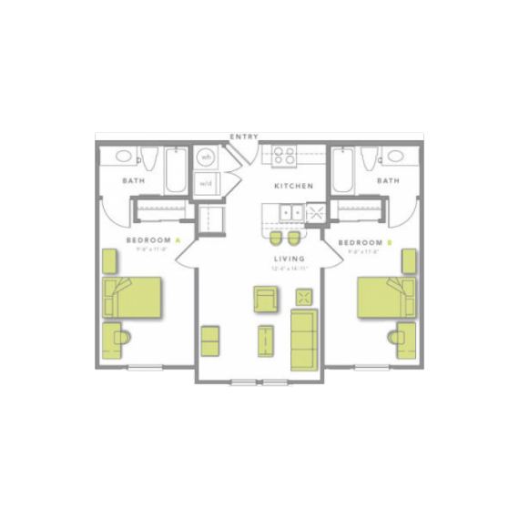 2 Bedrooms 2 Bathrooms Apartment for rent at Grandmarc At Tallahassee in Tallassee, FL
