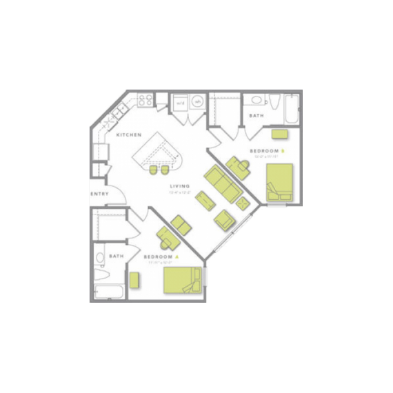 2 Bedrooms 2 Bathrooms Apartment for rent at Grandmarc At Tallahassee in Tallassee, FL
