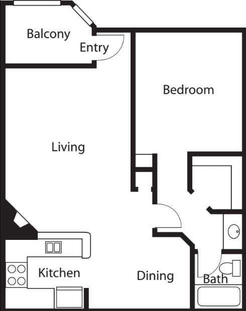 1 Bedroom 1 Bathroom Apartment for rent at Kenwood Mews in Burbank, CA