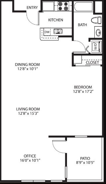 Studio 1 Bathroom Apartment for rent at Victor on Venice in Los Angeles, CA