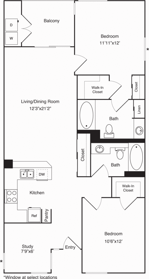 2 Bedrooms 2 Bathrooms Apartment for rent at Bay Hill in Long Beach, CA