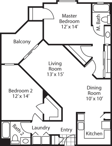 2 Bedrooms 2 Bathrooms Apartment for rent at Del Mar Ridge in San Diego, CA